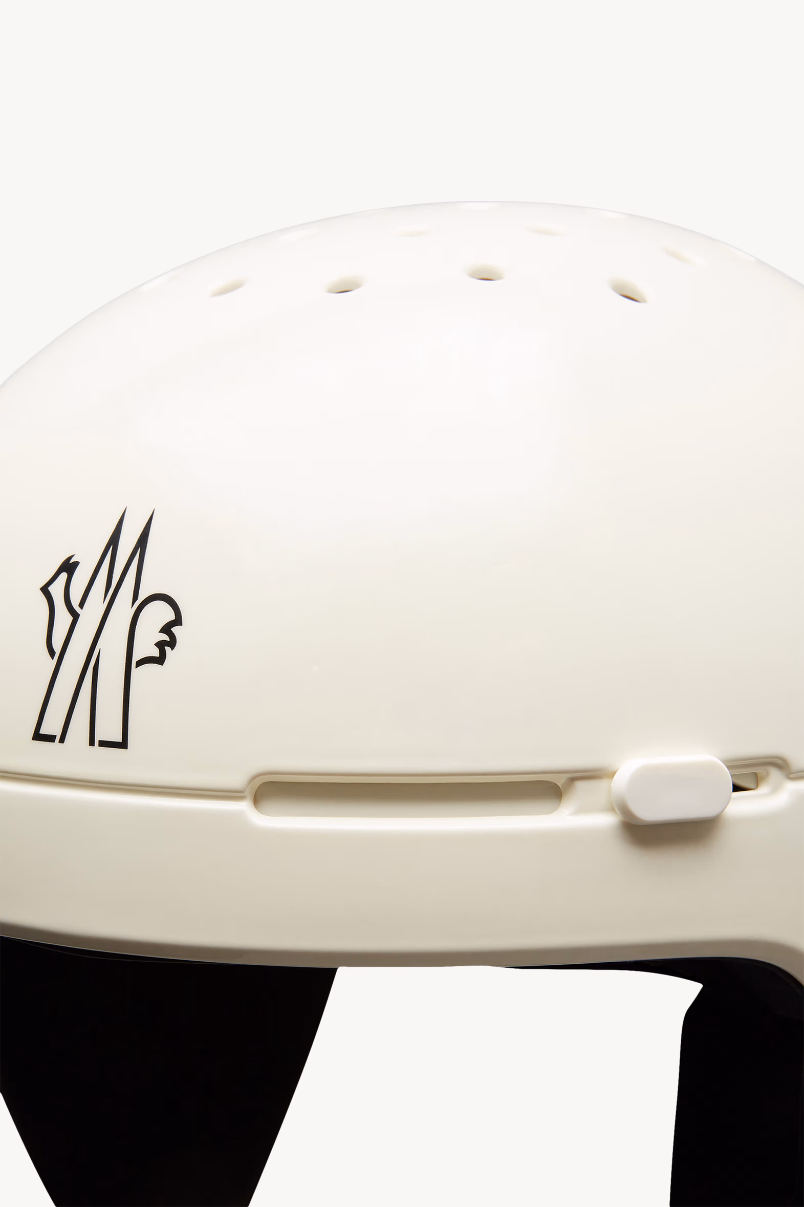 Logo Ski Helmet White Ivory Moncler 5
